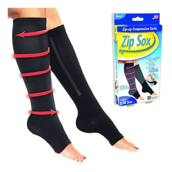 ZipSox Medias de Compresión Antivarices - [PROMOCIÓN DISPONIBLE SOLO HOY]