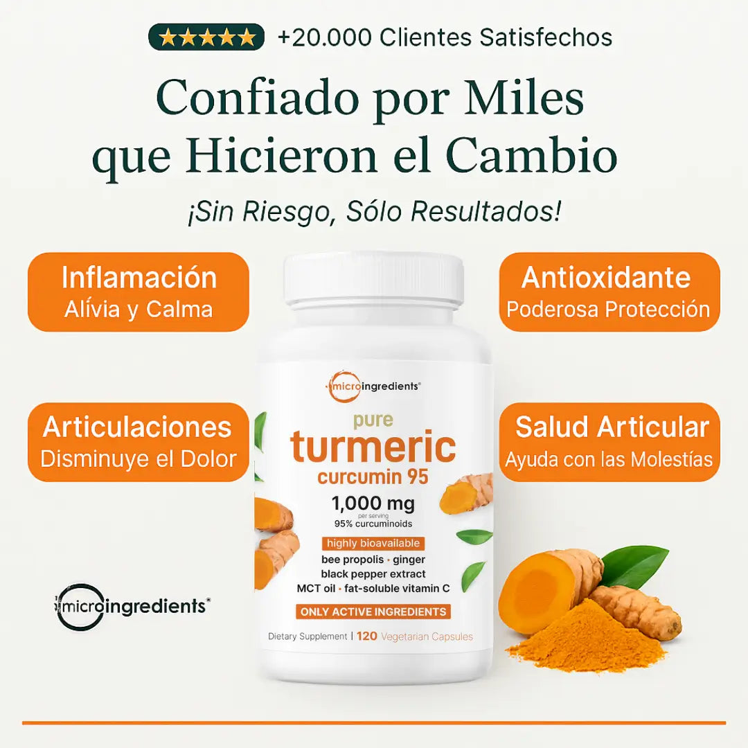 El Antiinflamatorio Natural Más Potente – Cúrcuma 95% LP