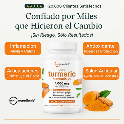 El Antiinflamatorio Natural Más Potente – Cúrcuma 95% LP