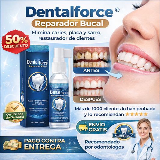 Dentalforce - Reparador bucal -  Elimina caries, placa y sarro, restaurador de dientes